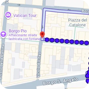 Itinenari per Borgo Pio, Roma