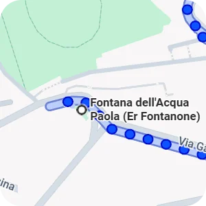 Itinenari per Fontana dell'acqua Paola (Fontanone), Roma