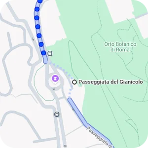 Itinenari per Belvedere del Gianicolo, Roma