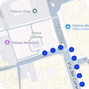 Itinenari per Piazza Colonna, Roma
