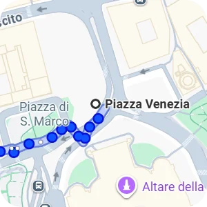 Itinenari per Piazza Venezia, Roma