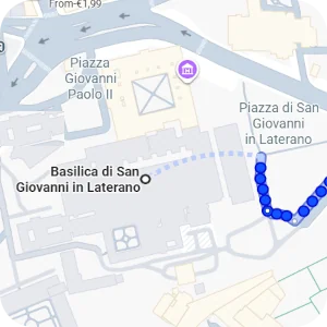 Itinenari per Basilica San Giovanni in Laterano, Roma