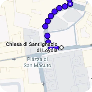 Itinenari per Chiesa di Sant'Ignazio di Loyola, Roma
