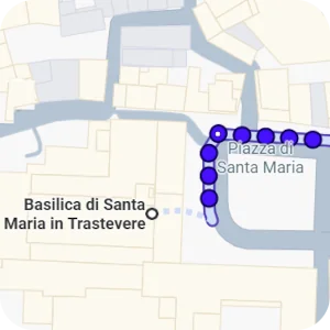 Itinenari per Basilica Santa Maria in Trastevere, Roma
