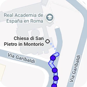Itinenari per Chiesa di San Pietro in Montorio, Roma