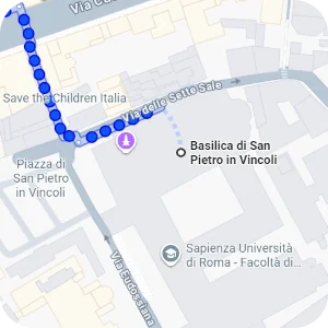 Itinenari per Basilica San Pietro in Vincoli, Roma