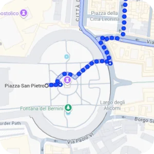 Itinenari per Basilica San Pietro, Roma