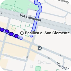 Itinenari per Basilica San Clemente, Roma