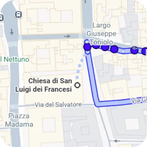 Itinenari per Chiesa di San Luigi dei Francesi, Roma