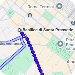 Itinenari per Basilica di Santa Prassede, Roma